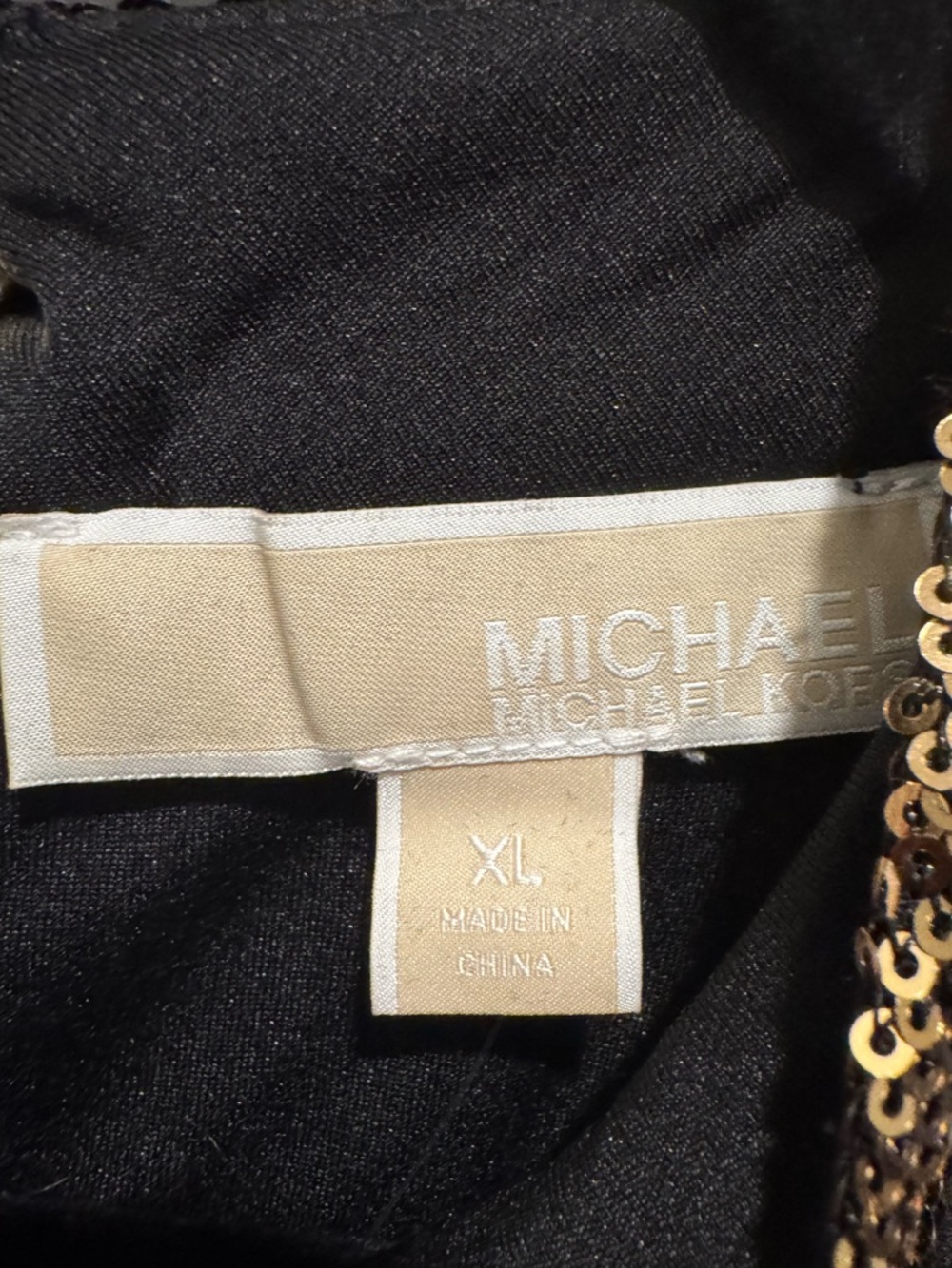 Michael Kors Gold Sequin Halter Wide Leg Jumpsuit - Picture 9 of 11